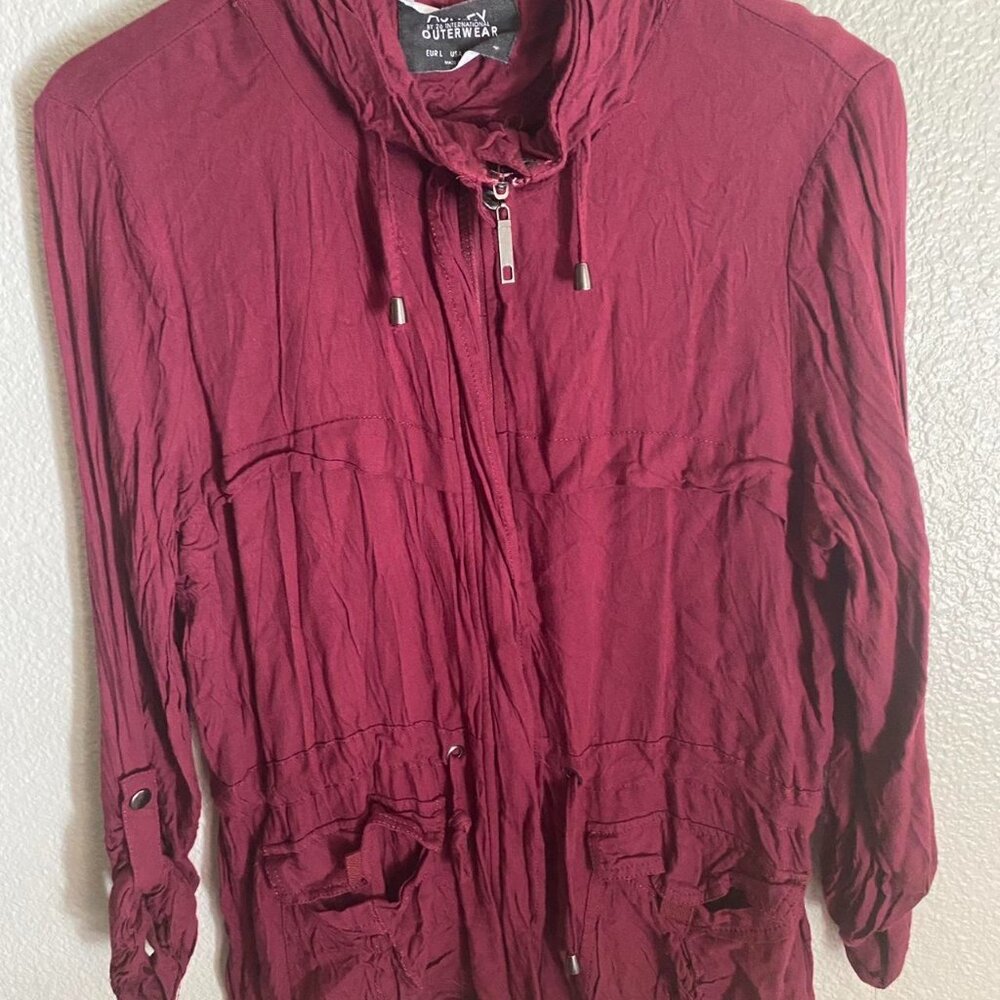 Women's Burgundy Anorach Jacket